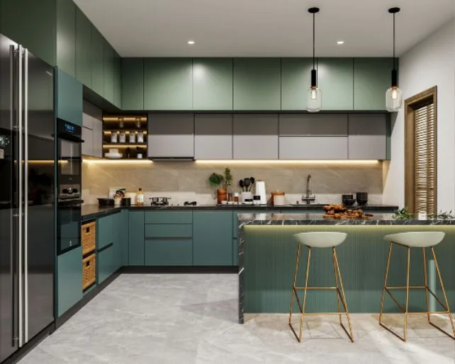L-Shape Modular Kitchen
