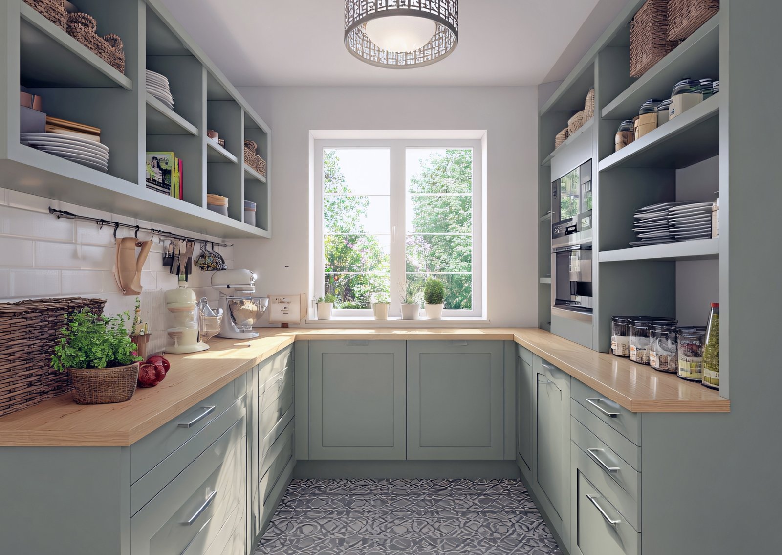 U-Shape Modular Kitchen